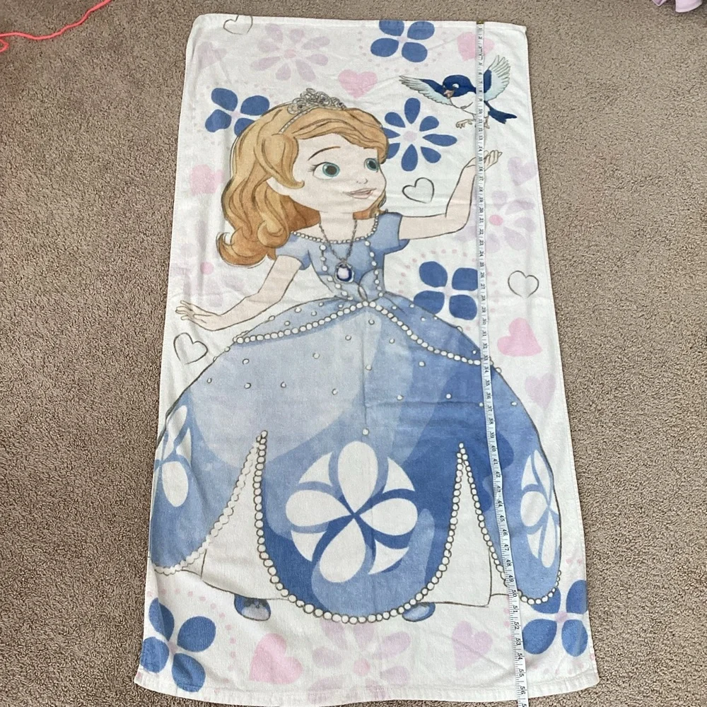 Disney Princess beach towel bundle | Elsa Anna Sofia Aurora Cinderella belle